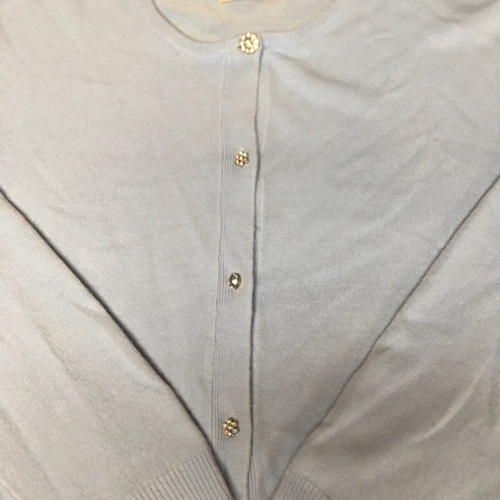 Light Blue Button Down Front Sweater - image 6